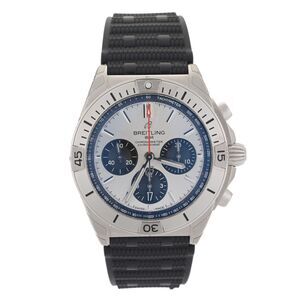 Breitling Chronomat B01 AB0134 Silver 42mm Men's Watch Full Set